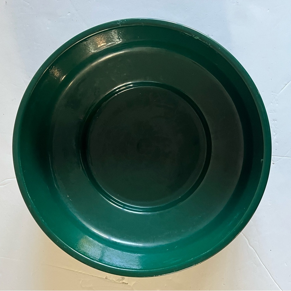 Vintage Made in Germany Green Glazed Ceramic Bowl – Ribbed Terracotta - Picture 6 of 8